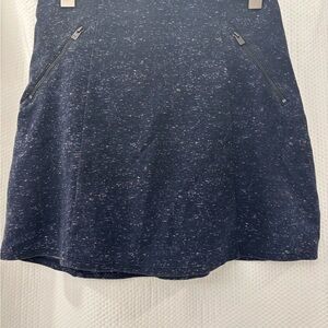 Hollister Dark Blue Mini Skirt with Zipper Details